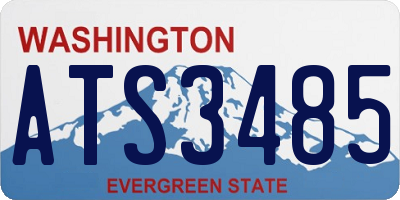 WA license plate ATS3485