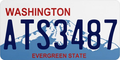 WA license plate ATS3487