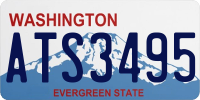 WA license plate ATS3495