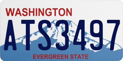 WA license plate ATS3497