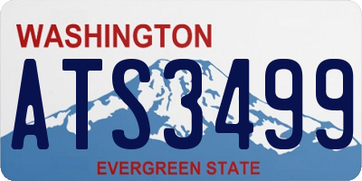 WA license plate ATS3499
