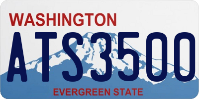 WA license plate ATS3500