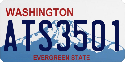 WA license plate ATS3501