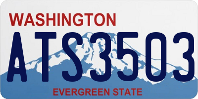 WA license plate ATS3503