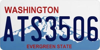 WA license plate ATS3506