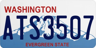 WA license plate ATS3507