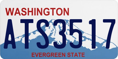 WA license plate ATS3517