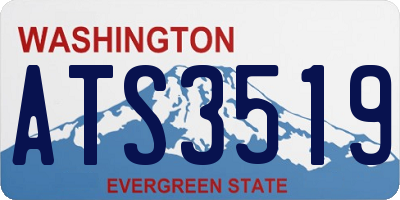 WA license plate ATS3519