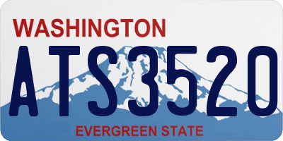 WA license plate ATS3520