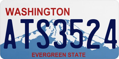 WA license plate ATS3524
