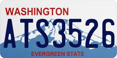 WA license plate ATS3526