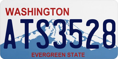 WA license plate ATS3528