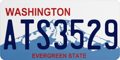 WA license plate ATS3529