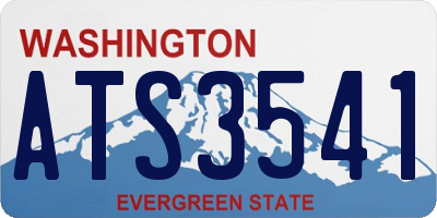 WA license plate ATS3541
