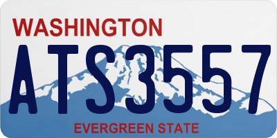 WA license plate ATS3557
