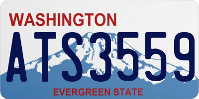 WA license plate ATS3559
