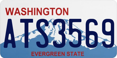 WA license plate ATS3569