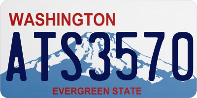 WA license plate ATS3570