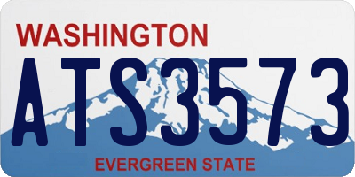 WA license plate ATS3573