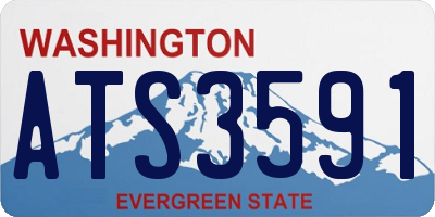 WA license plate ATS3591