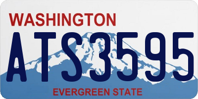 WA license plate ATS3595