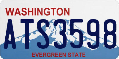 WA license plate ATS3598