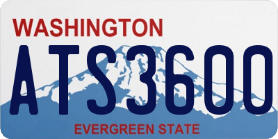 WA license plate ATS3600