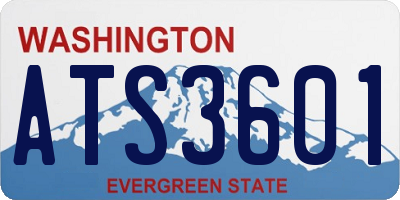 WA license plate ATS3601