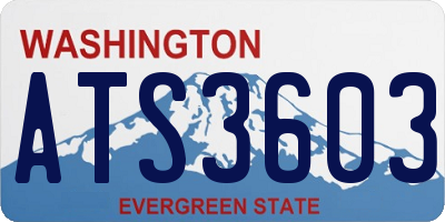 WA license plate ATS3603