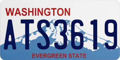 WA license plate ATS3619