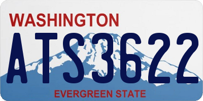 WA license plate ATS3622
