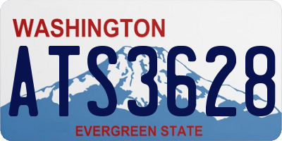 WA license plate ATS3628