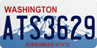 WA license plate ATS3629