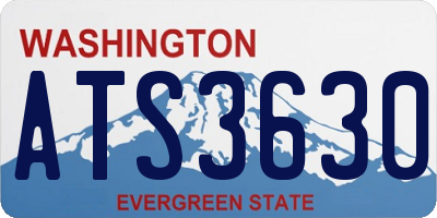 WA license plate ATS3630
