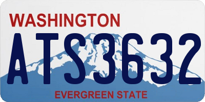 WA license plate ATS3632