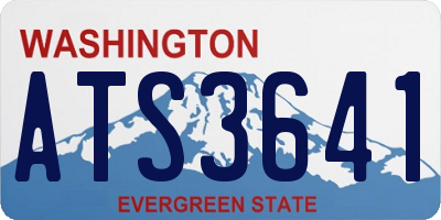 WA license plate ATS3641