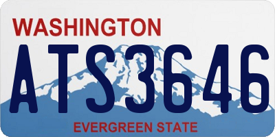 WA license plate ATS3646