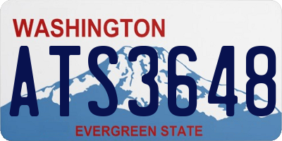 WA license plate ATS3648