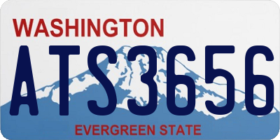 WA license plate ATS3656