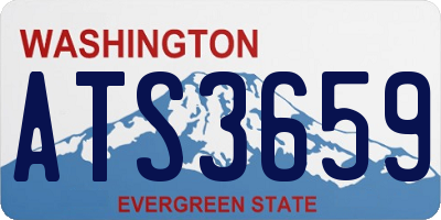 WA license plate ATS3659