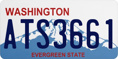 WA license plate ATS3661