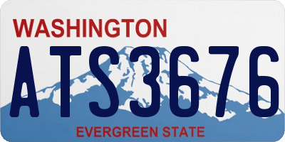 WA license plate ATS3676