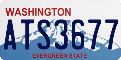 WA license plate ATS3677