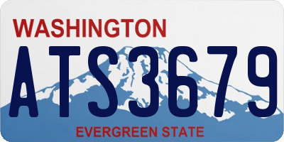 WA license plate ATS3679