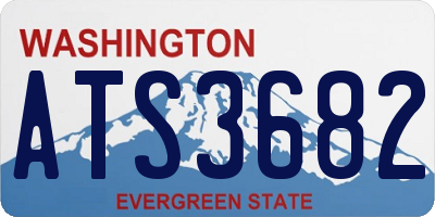 WA license plate ATS3682