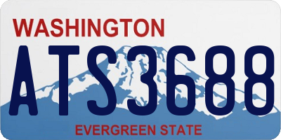 WA license plate ATS3688