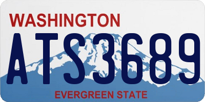 WA license plate ATS3689