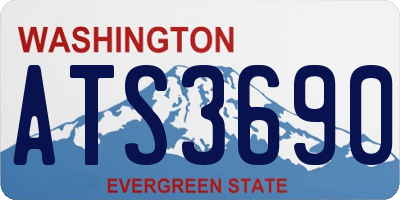 WA license plate ATS3690
