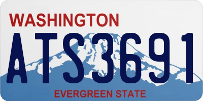 WA license plate ATS3691