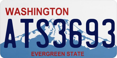WA license plate ATS3693